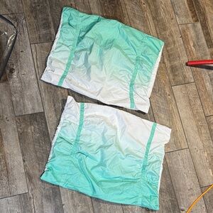 Elegant Ombre Green and White Bedding Set